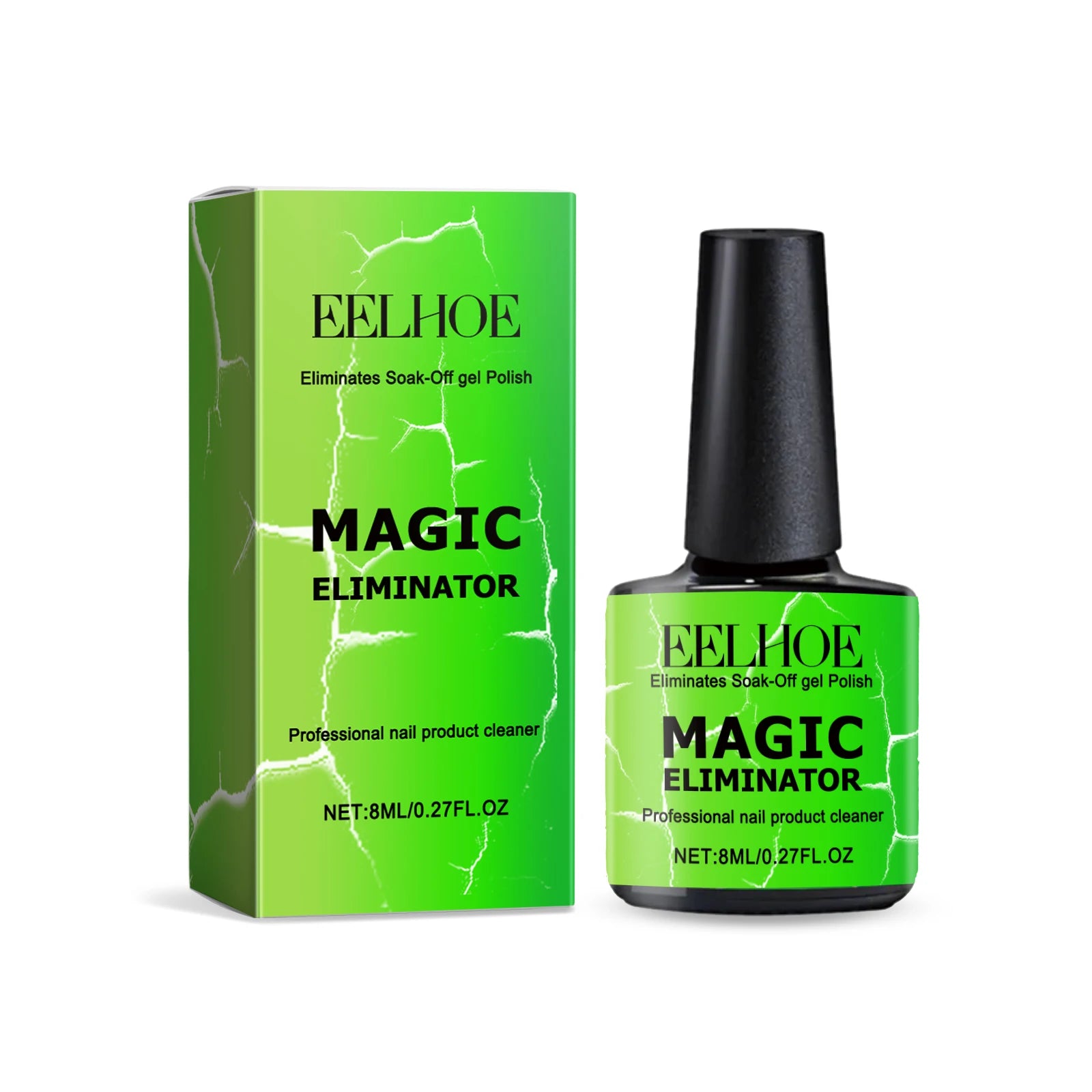 Gentle Nail Gel Remover Soak Off Solution for Acrylic Builder Gel Easy Removal Without Damaging Nails No Residue Fast Acting 8ml