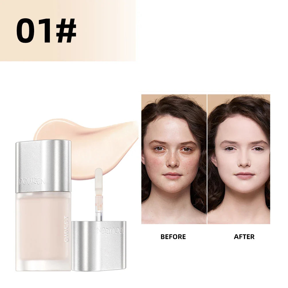 QIBEST Concealer Liquid Make Up Color Corrector Foundation Cream Professional Face Cover Waterproof Contouring Cosmetic Base