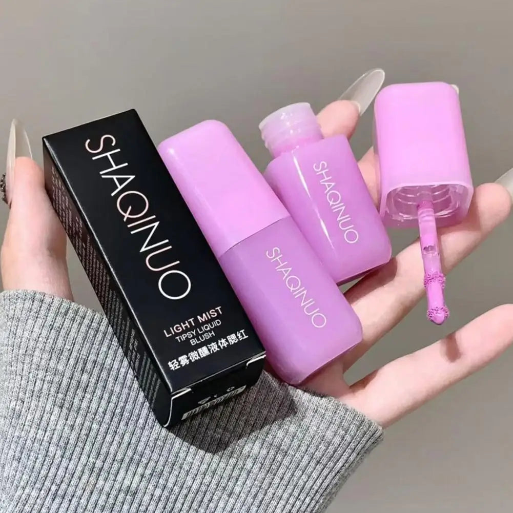 Liquid Blusher Waterproof Sweatproof Brighten Nude Color Matte Blush Stick Natural Rouge Face Makeup