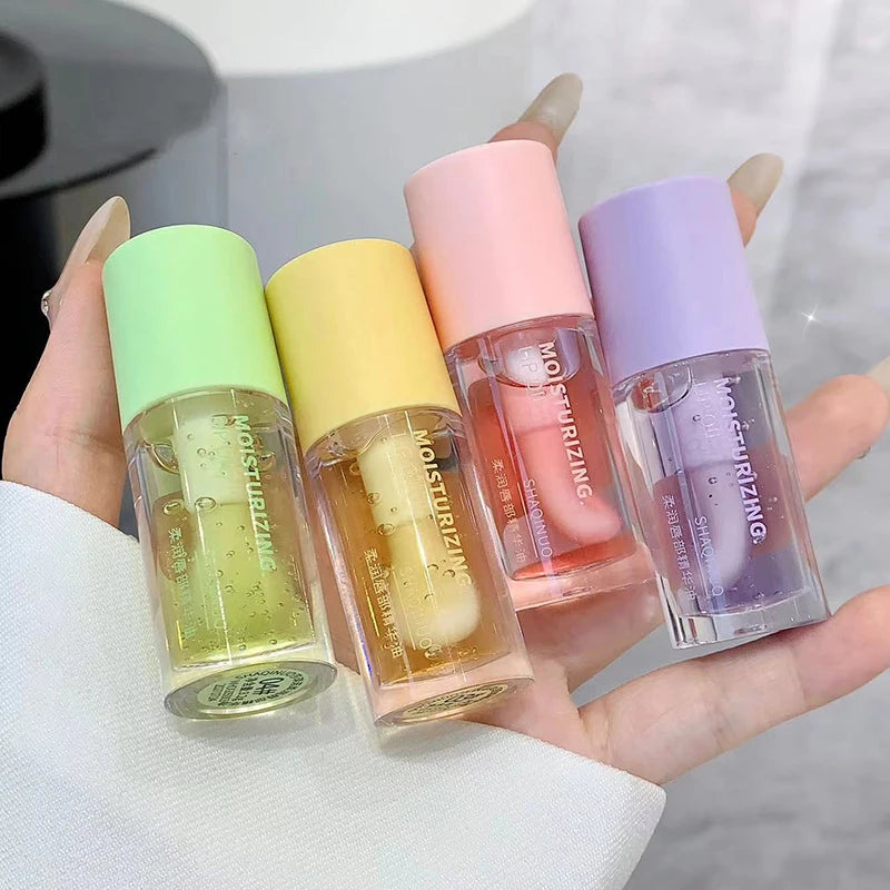 Water-light Lip Gloss Korean-style Lipstick Makeup Dupes Moisturizing Lip Serum Oil Jelly Mirror lipstick Makeup Base Lip Care