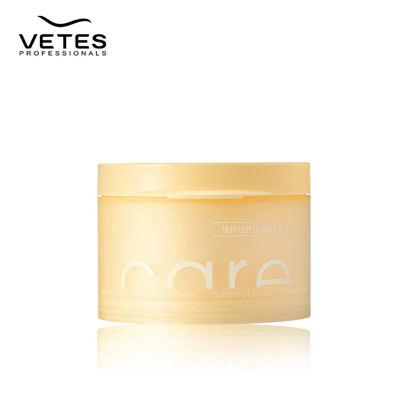 VETES Remover Oil Face and Lip Cleanser 100g Cleansing Balm Moisturizing Skin Makeup Remover Balm Non-tight Refreshing Nongreasy