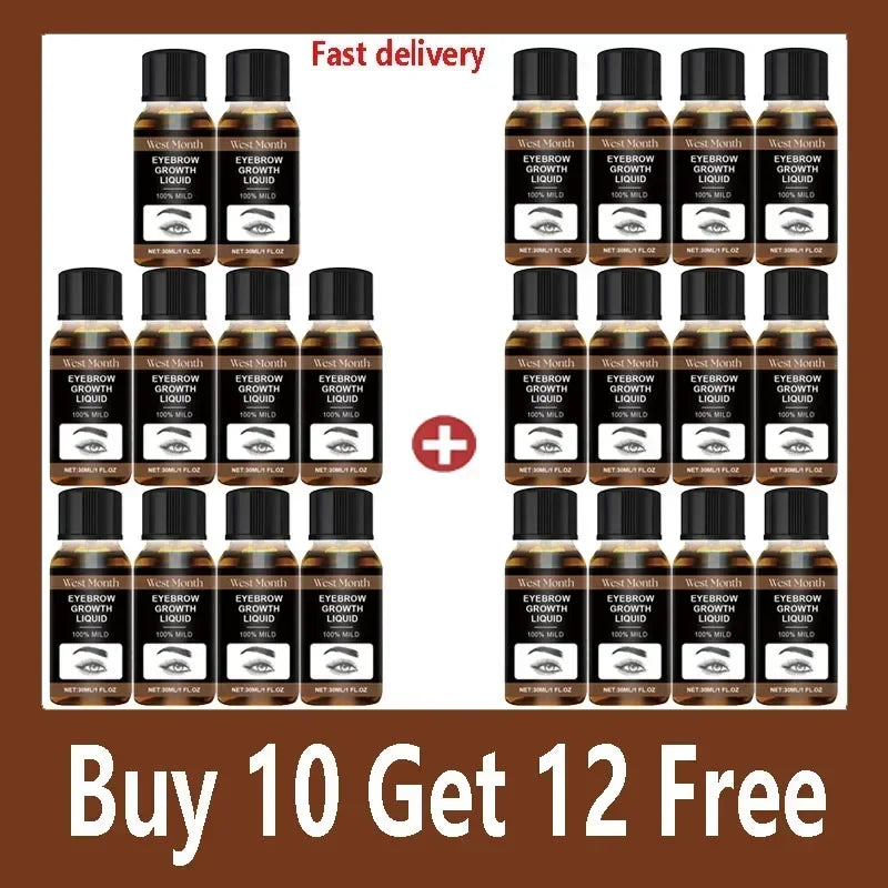 Eyebrow Growth Serum Eyelash Hair Growth Anti Hairs Loss Product Prevent Baldness Fuller Thicker Lengthening Eyebrow Makeup 30ml