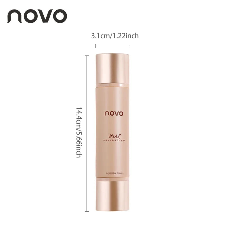 2-In-1double Liquid Foundation & Primer, Waterproof & Sweatproof, Long-Lasting Non-Transfer,Moisturizing & Isolating, Hide Pores