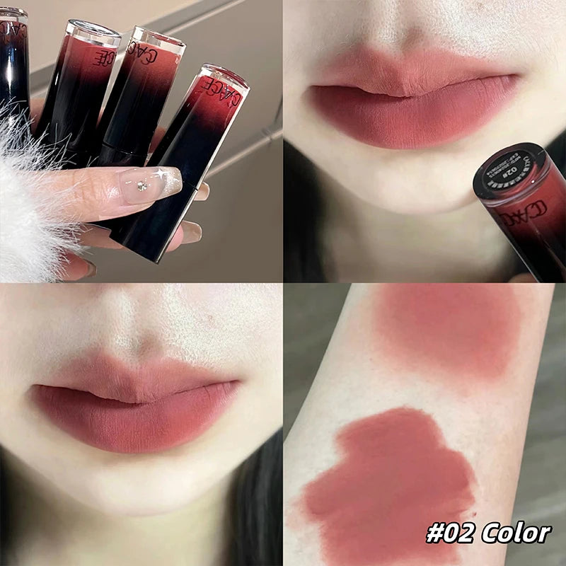 Matte Nude Velvet Liquid Lipstick Waterproof Long Lasting Lip Gloss Peach Lip Tint Mud Lip Glaze Rose Red Lip Stain For Women