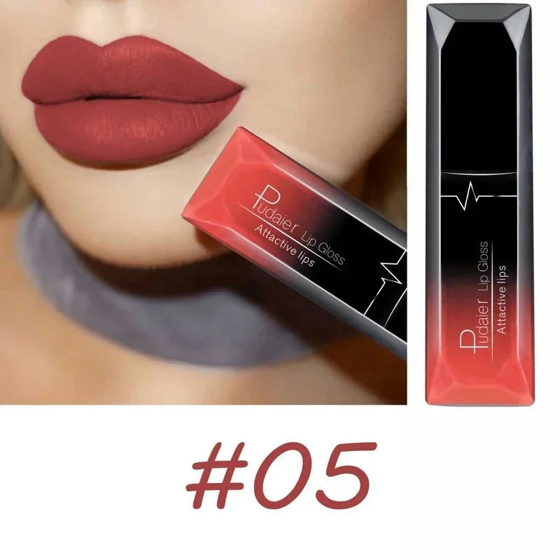 Long Lasting Velvet Matte Liquid Lipstick Waterproof 17 Colors Non Stick Cup Kissproof Lip Tint Gift for Women