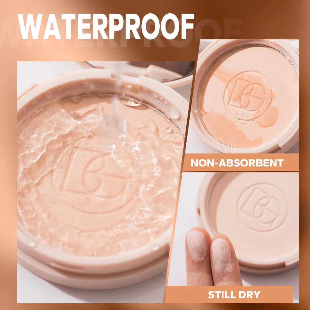 BEAUTY GLAZED Oil Control Matte Face Powder Long Lasting Flawless Setting Powder Face Makeup With Mirror