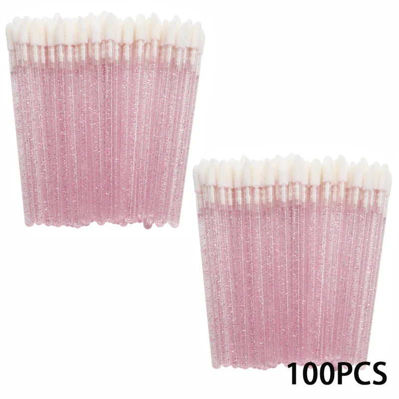 100/300PCS Disposable Lip Brush Makeup Brushes Lipstick Applicator Wands Wholesale Eyelashes Extension Tool Beauty Accessories