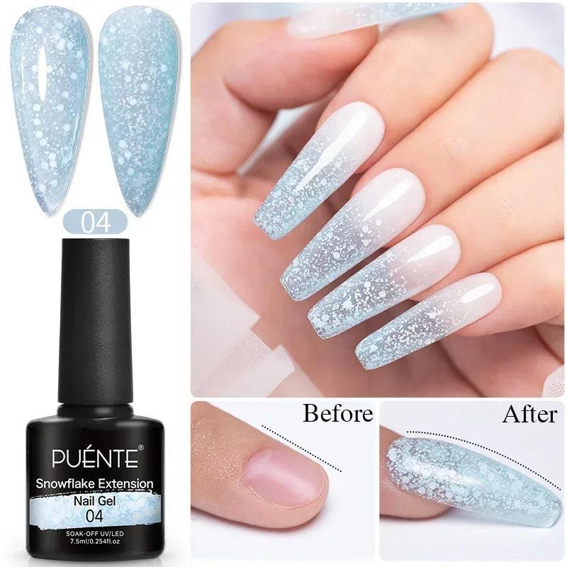 15ML 4 in 1 Builder Nail Gel For Quick Extension Nail Reinforcement Construction UV Gel Polish Semi-permanent Nail Art Varnish