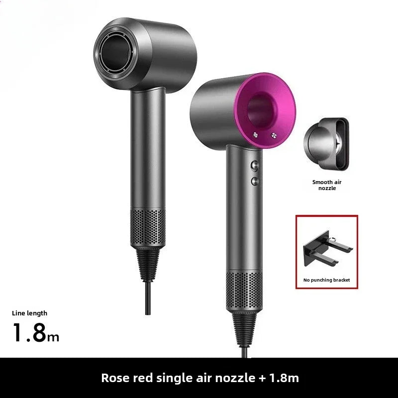 5 in 1 Professional Hair Dryer, with Hot and Cold Air Functionality - Lightweight and Thermostatic Styling Tool for Smooth Hair