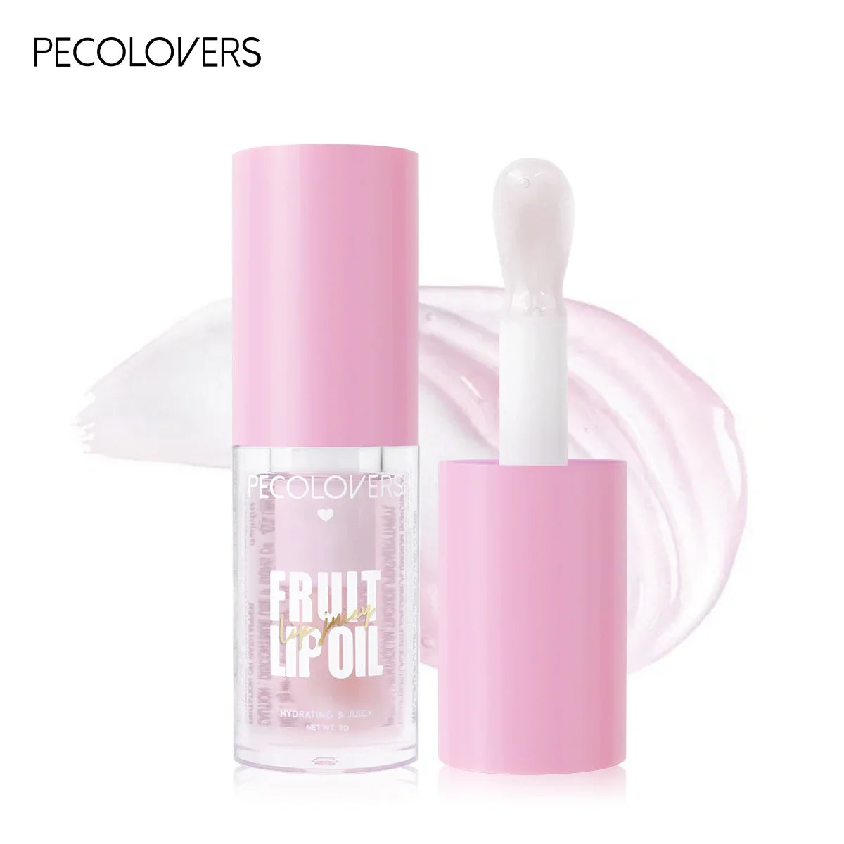 Fruit-Flavored Transparent Moisturizing Glass Lip Oil Plumping Crystal Jelly Lips Gloss Lip Brighten lip Care Makeup Cosmetics
