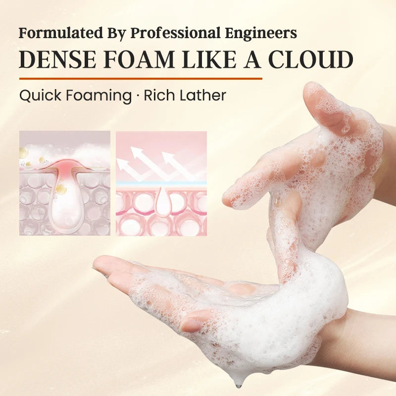 Natural VitaminC Cleanser All Face Wash 150ml Deep Cleans Dissolves Grease Brightens Skin Good With Hyaluronic acid