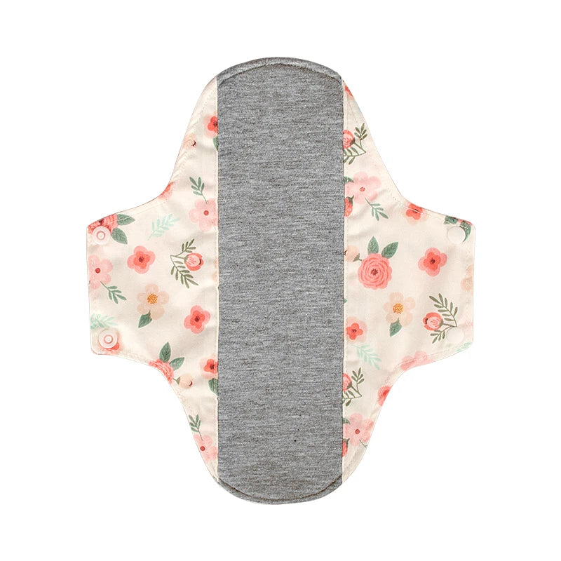 AIO Washable Cotton Printed Panty Liner Regular Flow Menstrual Pads Graphene Cloth Tampons Urinary Incontinence Sanitary Pads