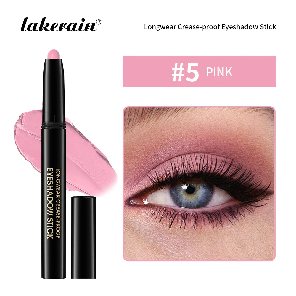 12 Colors Eyeshadow Pencil Stick Shimmer And Matte Waterproof Metallic Glitter Eye Shadow Highlighter Pencil Eyeshadow Cosmetics