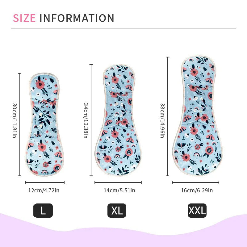 AIO 1Pc Washable Women Sanitary Pads Panty Liner Reusable Period pads Hygienic and Soft Cotton Mesh Menstrual Accessories