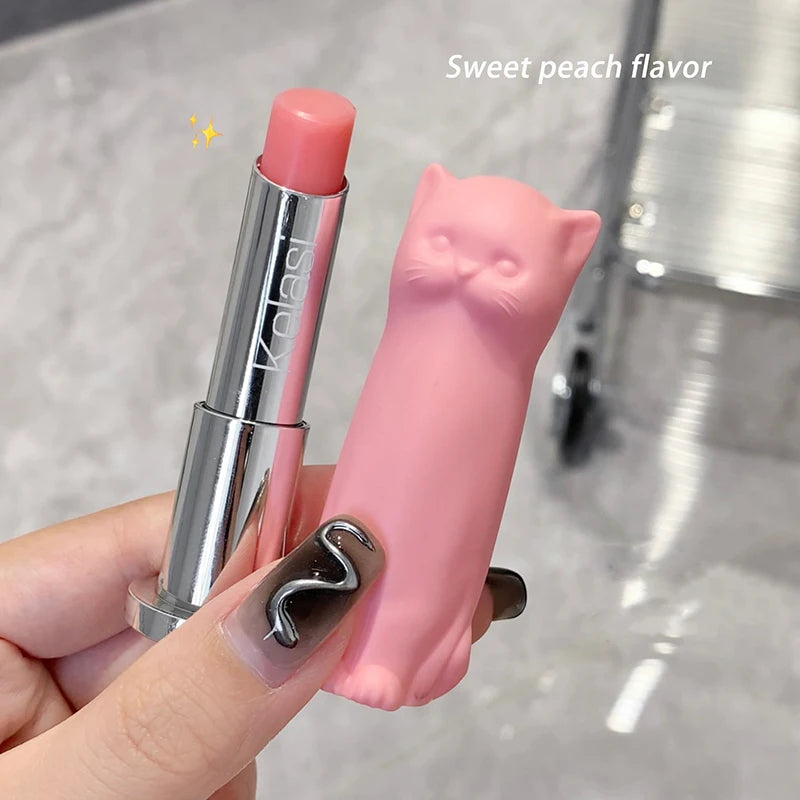 Cat Lip Balm Moisturizing Healing Anti-dry Fade Lip Lines Autumn And Winter Lip Mask Care Girl Students Lipstick Makeup Base Day