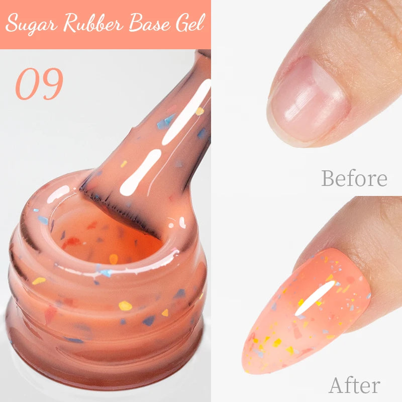 PUENTE 15ML Vitamin E Base Coat Gel Nail Polish For Soft Thin Breaking Nails Strengthen Soak Off UV Gel Varnish For Nail Care