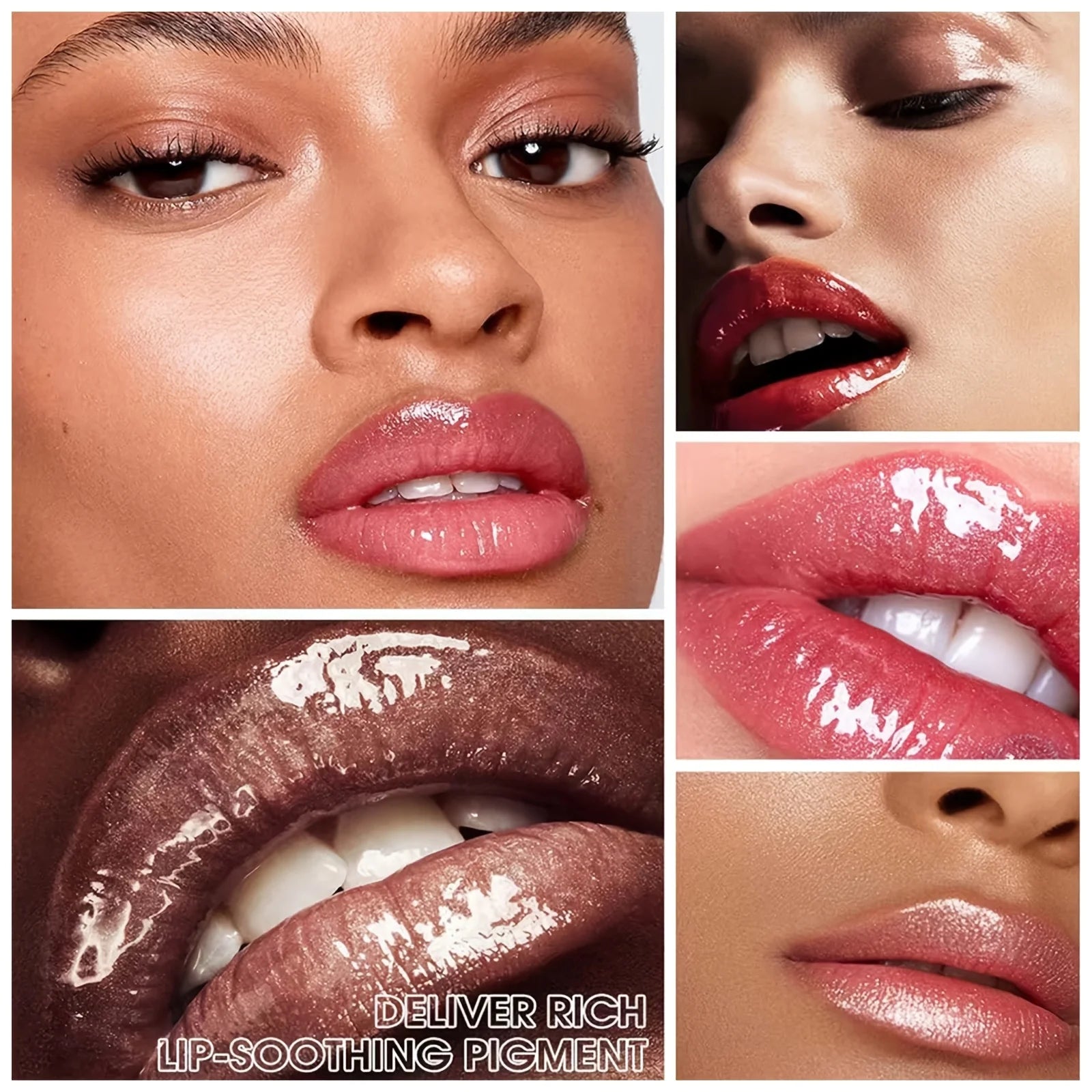 3 PCS Shimmer Moisturizing Lip Gloss, Honey Lip Gloss Essence Non-sticky & Ultra Shine Lip Stain,Lasting Tint Fine Shimmer