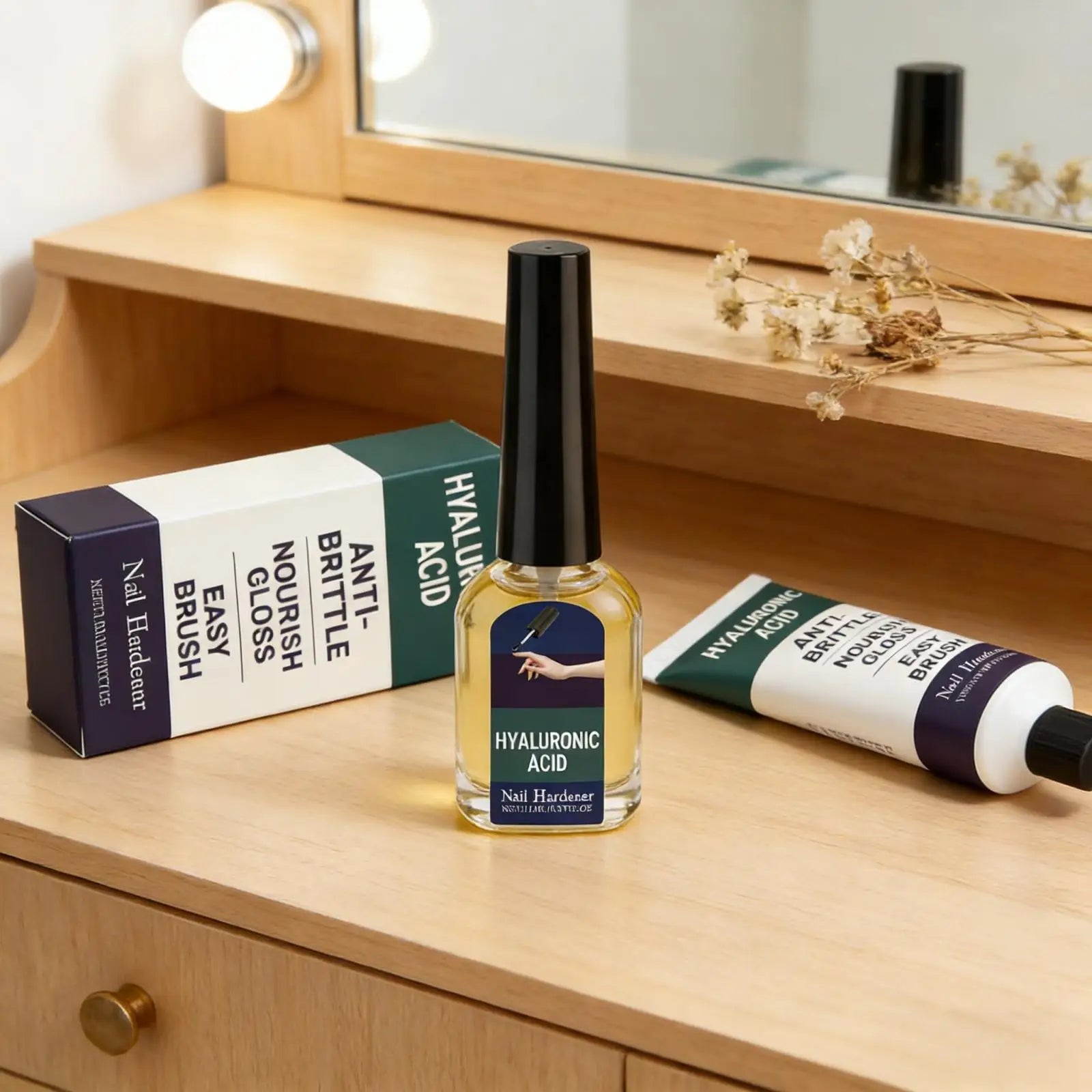 Nail Repair Serum Hyaluronic Acid Anti Brittle Nail Care Cracked Cuticles Treatment Deep Nourishment Jojoba Oil Nail Cuticle Oil