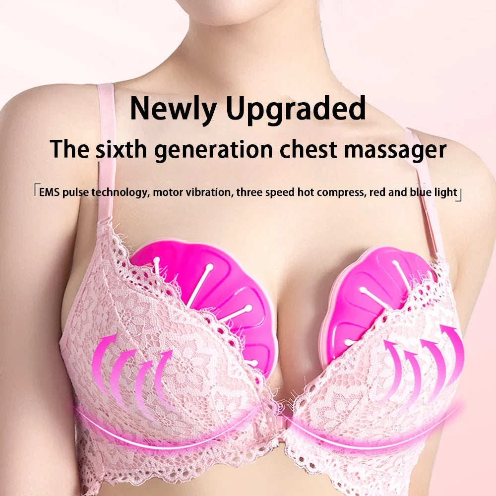 2024 New Breast Massage Boobs, Electric Infrared Electronic Breast Enlargement Health Care Massager for Adult Women