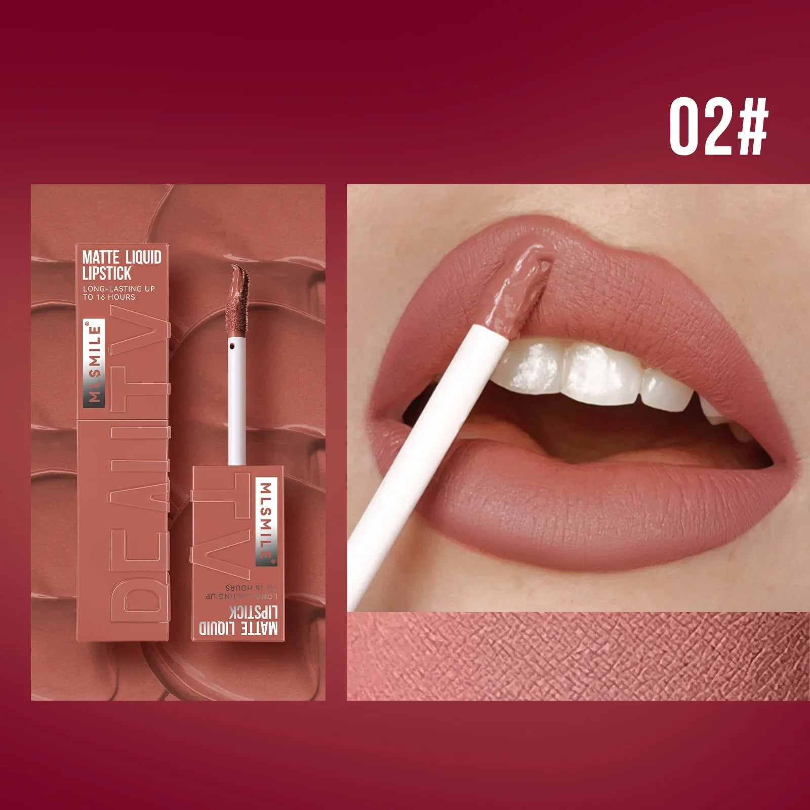Matte Ink Liquid Lipstick – Long-Lasting Velvet Nude Lip Tint, Waterproof, Moisturizing Lip Makeup