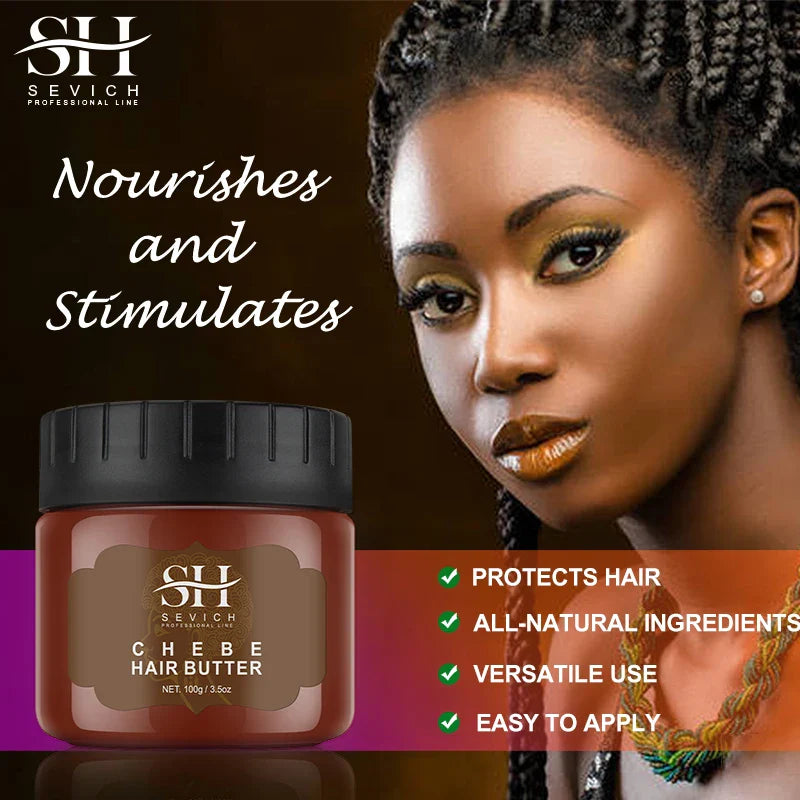 Africa Chad 100% Chebe Powder Women Traction Alopecia Treatment Oil Natural Crazy Hair Regrowth Anti Hair Break Get Rid Of Wig