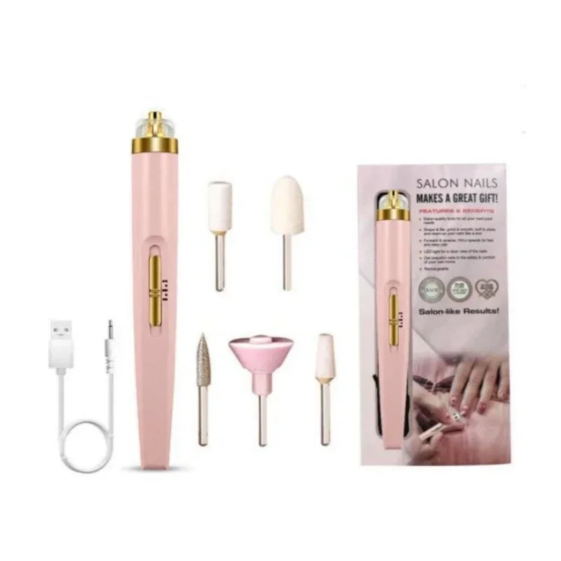 5 in 1 Electric Nail Drill Sander Nail Manicure Machine Art Pen Tools Remover Exfoliating Polishing Nail Machine For Gel Remover
