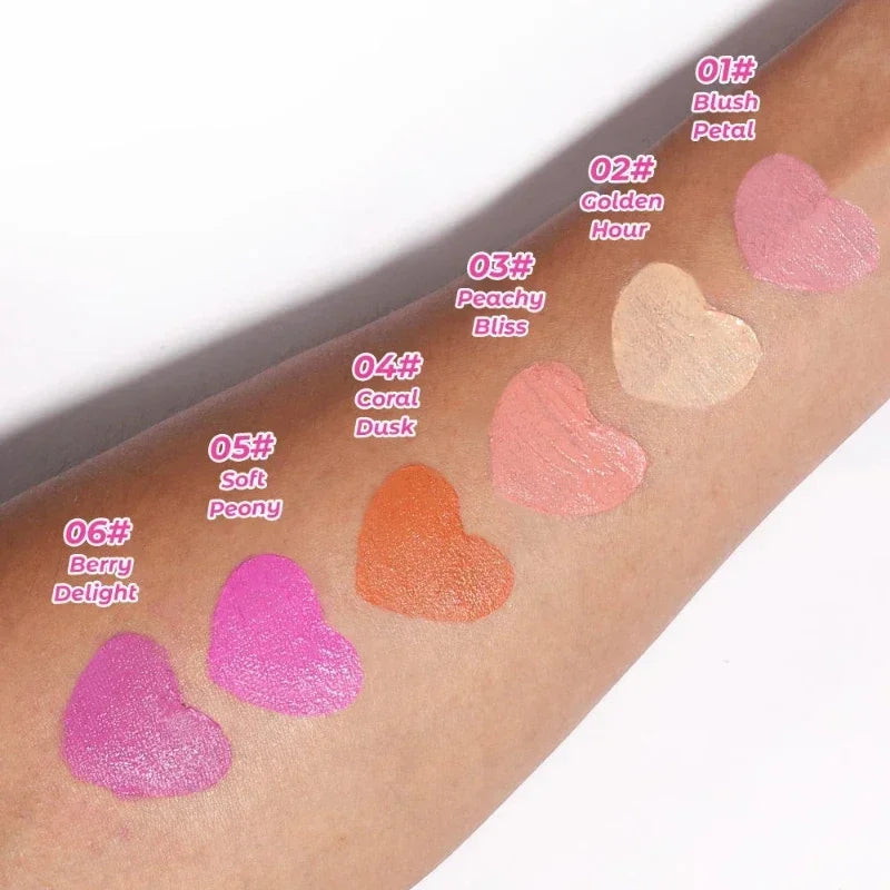 Functional Blush Stick Waterproof Easy Color Face Rouge Blusher Cream Lasting High Color Rendering Brightening Skin Tone Make Up