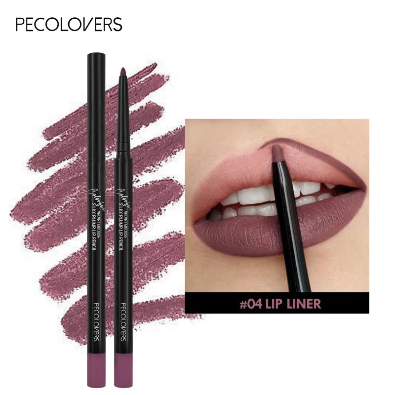 Matte Lip Liner Lipstick Waterproof Non-stick Cup Natural Long-lasting Lipstick Multi-color Lip Cosmetics Lip Pencil