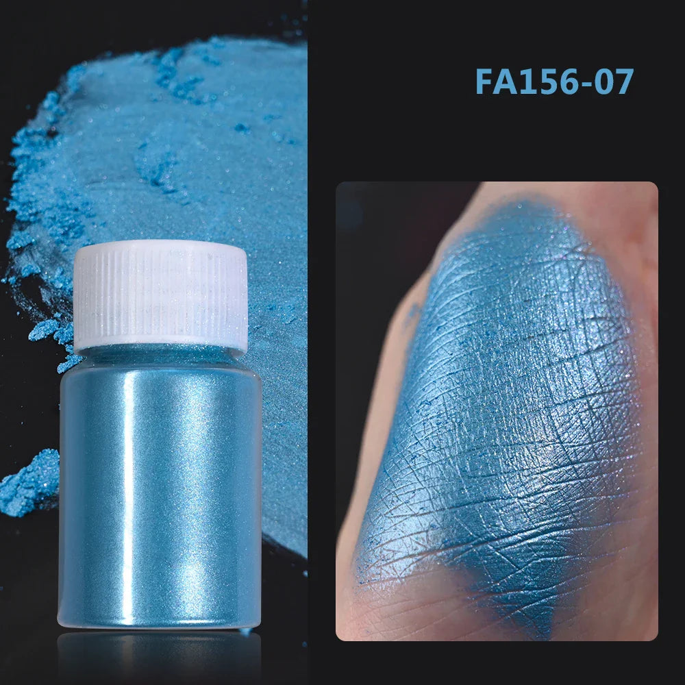 1Box Cherry Pink Chrome Pearl Nail Powder Gradient Mirror Effect Nail Art Glitter Auroras Rubbing Dust Nail Art Decoration 10g