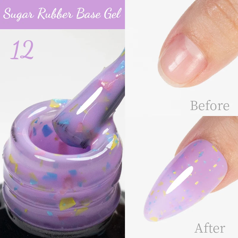 PUENTE 15ML Vitamin E Base Coat Gel Nail Polish For Soft Thin Breaking Nails Strengthen Soak Off UV Gel Varnish For Nail Care