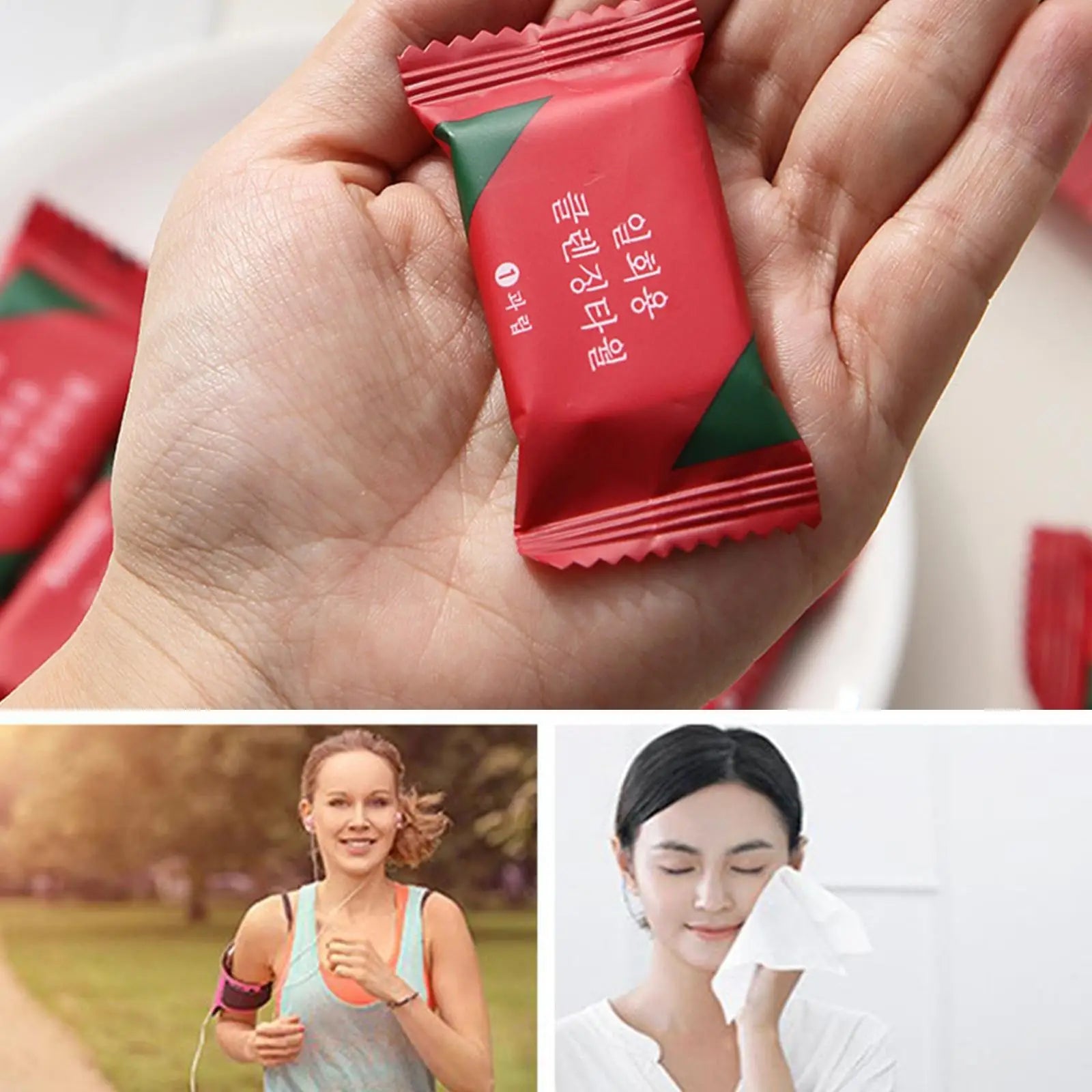 30PCS Mini Compressed Towel Disposable Capsules Towels Magic Face Care Tablet Outdoor Travel Cloth Wipes Paper Tissue