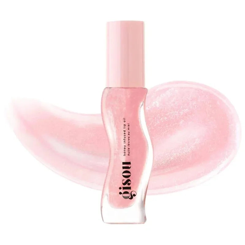 Gisou New Colors Full Range Of Long-lasting Moisturizing Raspberry Swirl Lip Oils Lip Gloss Care Lip Plumping Exfoliating Gloss