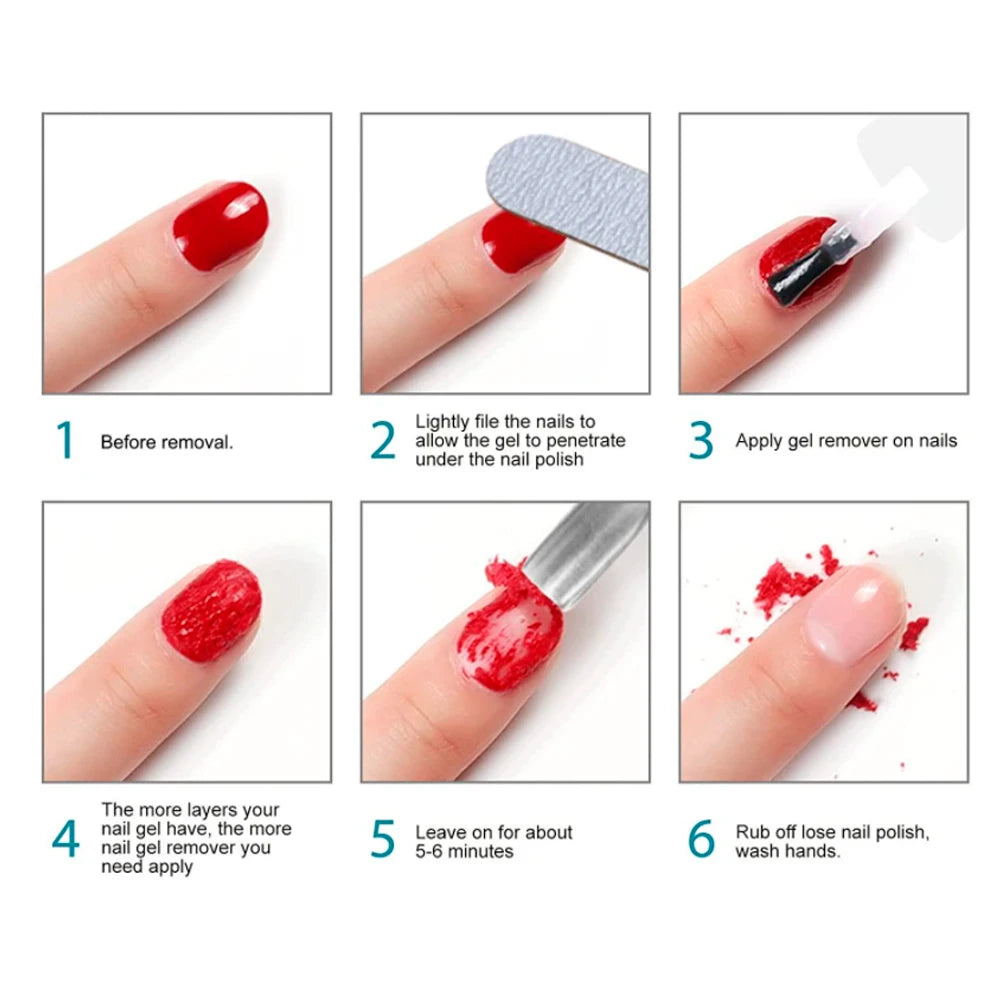 Tinovo Uno 15ML Magic Remover Professional Quick Step Nail Gel Polish Remover Burst Semi Permanent Soak Off Degreasr Cream