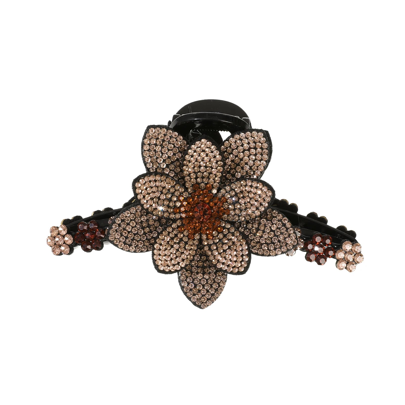 AWAYTR New Flower Hair Claws Clips Hairpins For Girls Women Fashion Rhinestone Hairgrip Barrettes Hair Crab Hair Accessories