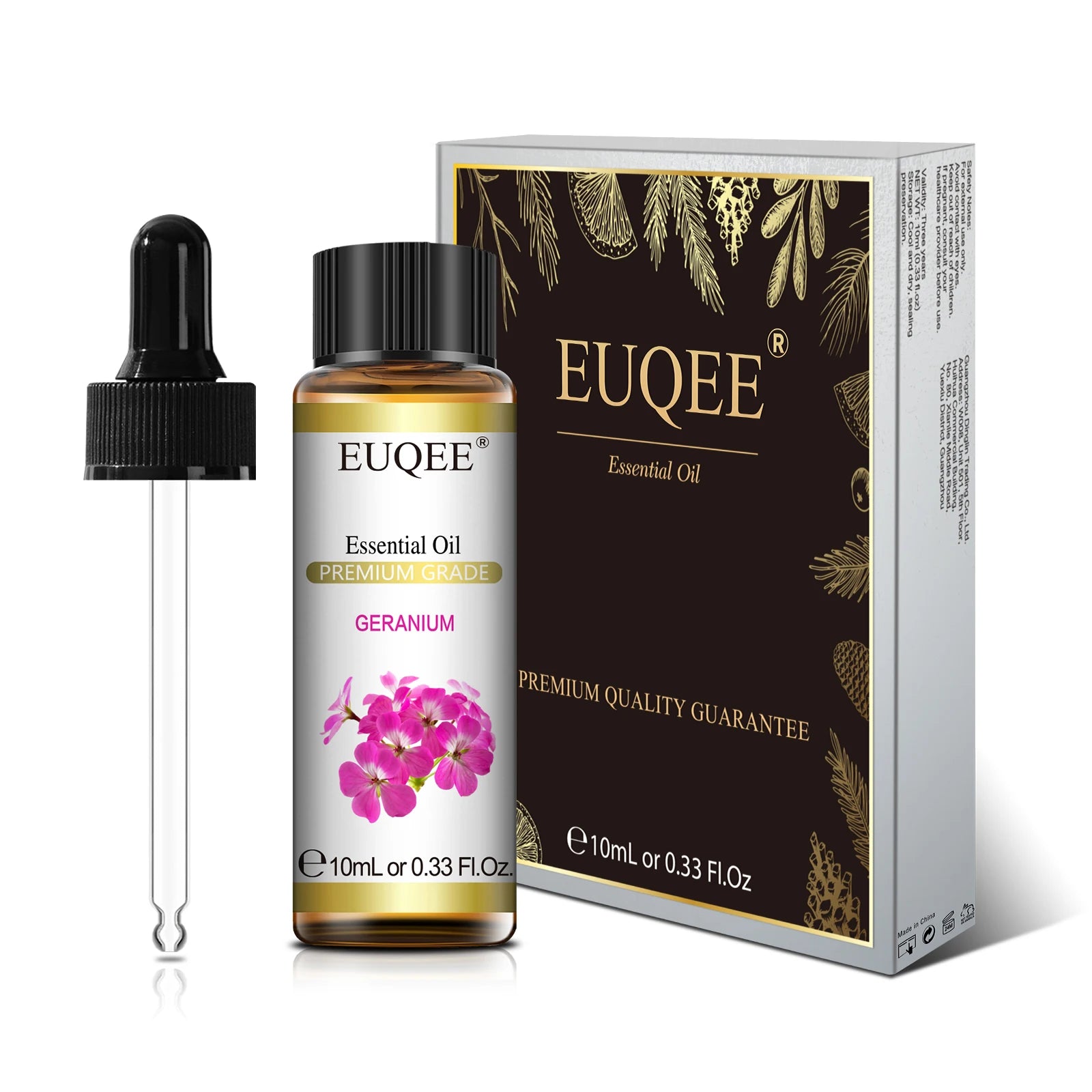 EUQEE 10ml Pure Natural Essential Oil Lavender Jasmine Eucalyptus Vanilla Sandalwood Sweet Orange Lemon Oregano Neroli Fragrance