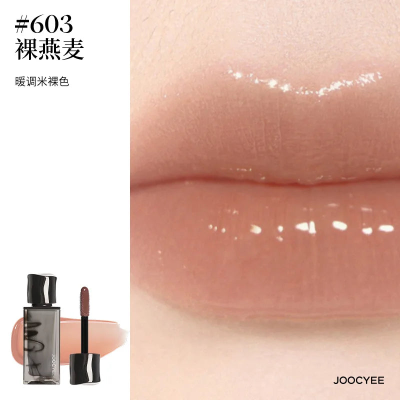 Joocyee Lip Tint Korean Smoked Lip Glaze 3D Lipstick Lip Plumper Gloss Mirror Moisturizing Korean Makeup