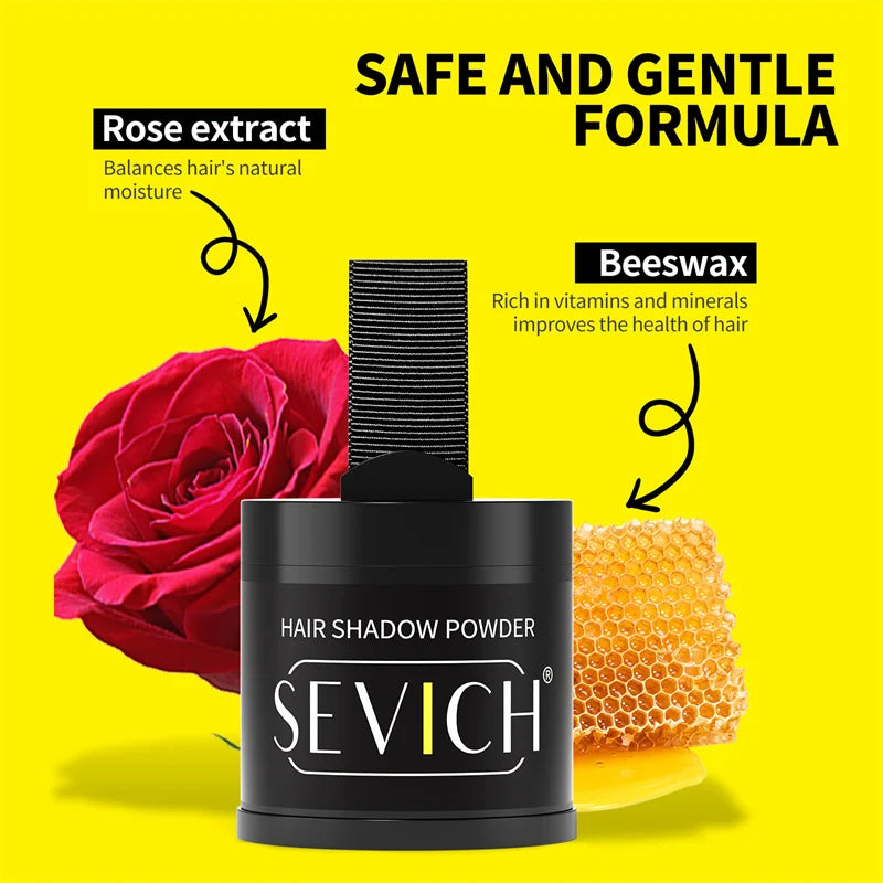 Sevich 10g Hairline Powder Hair Fiber Powder Capillary Filling Hair Shadow Waterproof Hairline Edge Control Makeup Concealer