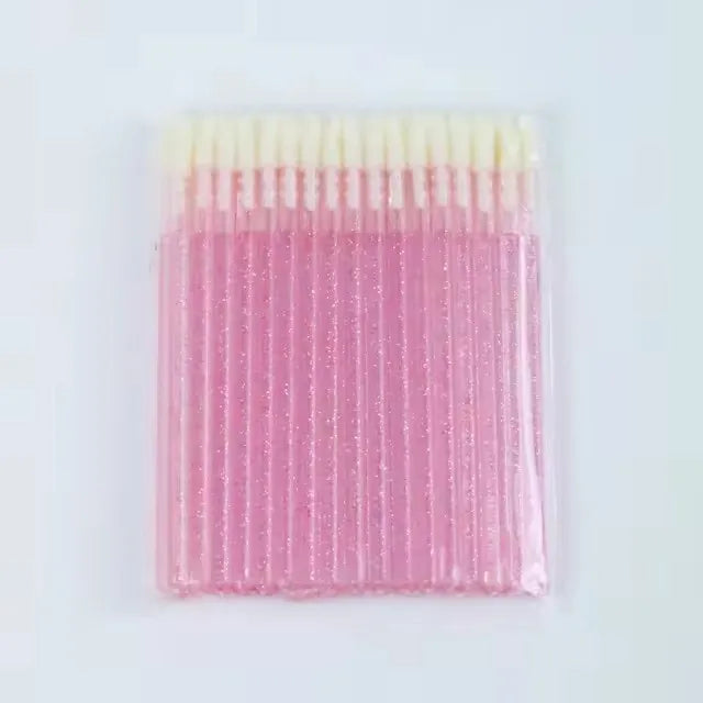 Wholesale 50Pcs Disposable Lip Brush Individual Lash Removing Cleaning Mascara Applicator Makeup Brushes For Eyelash Extension