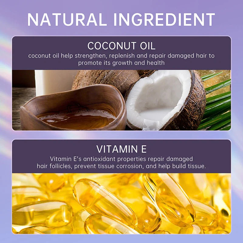 PURC Smoothing Leave-In Hair Conditioner Spray Coconut Oil Frizz Removal After-Shampoo Hair Treatment Hair Care