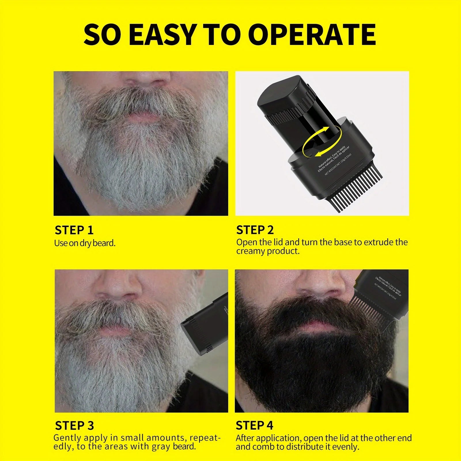 Hair Color Stick For Men & Women Quickly Covers Gray White Hair Concealer Waterproof Hairline Instant Covering Hair Dye Stick