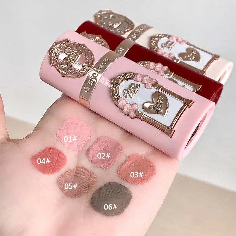 Gege Bear Strawberry Pink Liquid Blush Korean Makeup Matte Nude Apricot Tint Blusher Brighten Face Rubores Rouge Cute Makeup