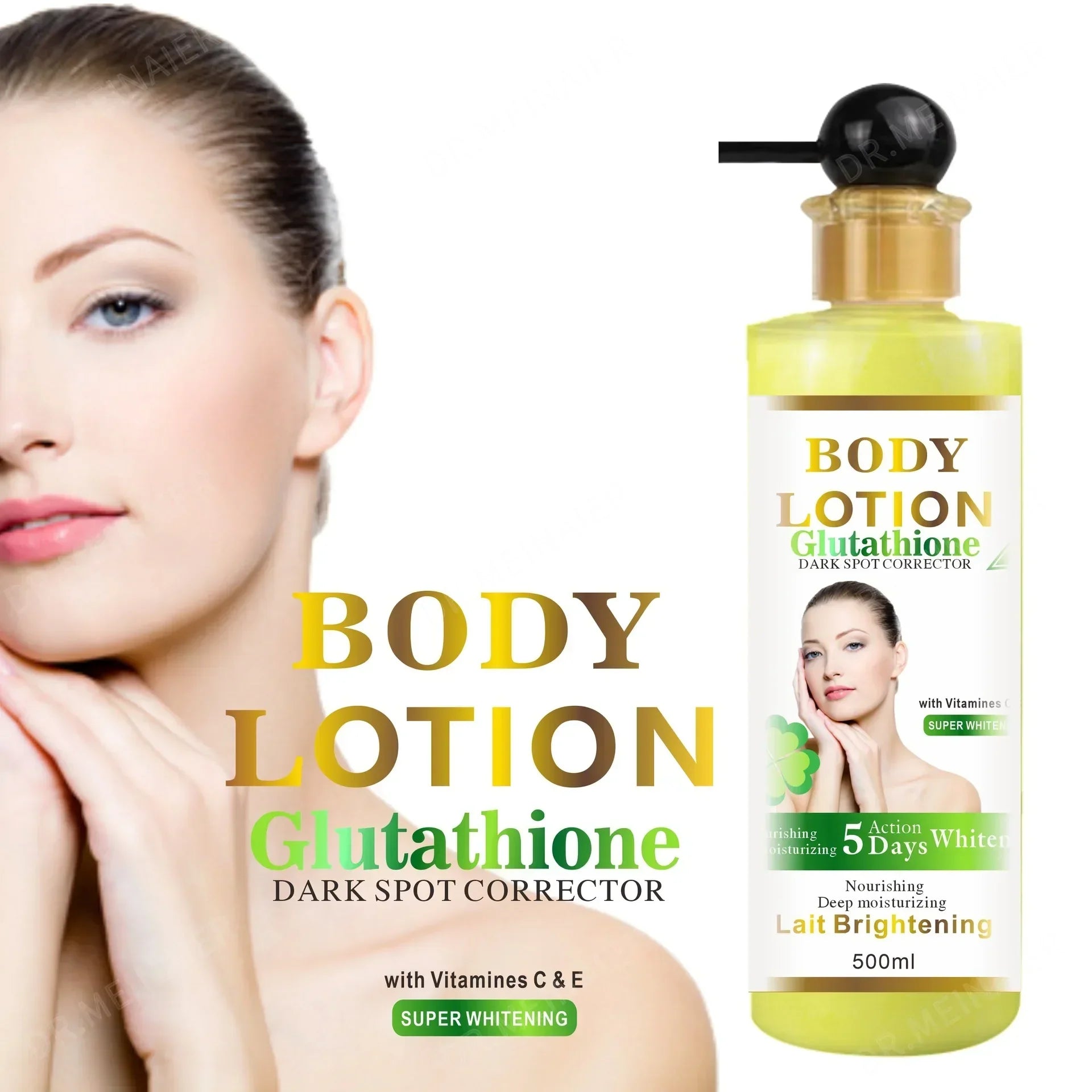 500ml Argan Whitening Body Lotion Moisturizing Refreshing and Not Greasy Body Cream Kojic Acid and Carrot Body Lotion