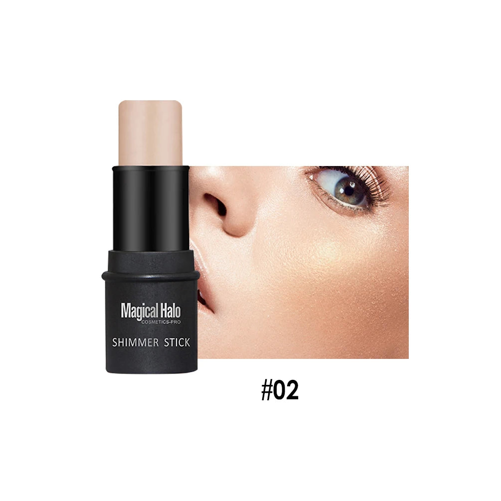 2 Colors Highlight For Face Cosmetic Face Brighten Highlighter Stick Face Contour Bronzer Shimmer Illuminator Stick Makeup Tools