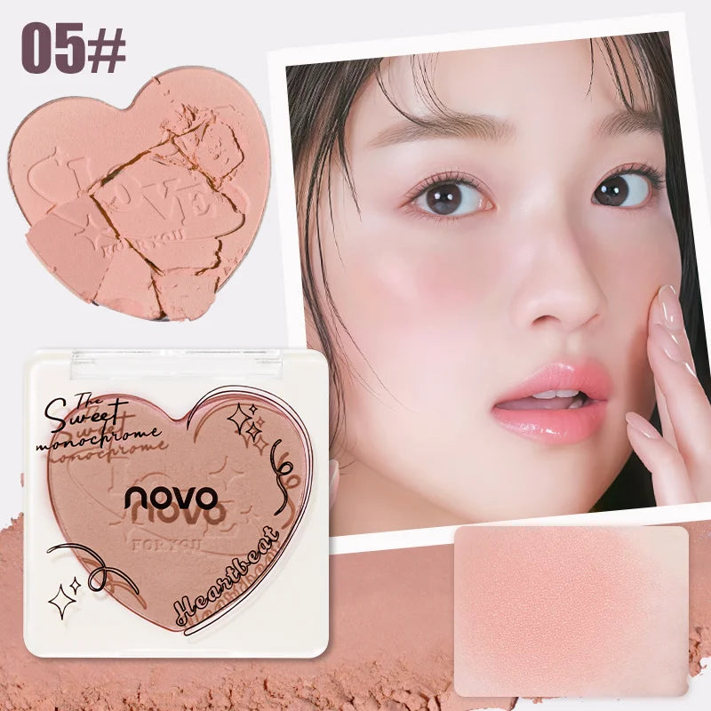 Cheek blush, mixed colors, powder blush, contouring and highlighting the face, sparkling or matte, lightweight, smooth