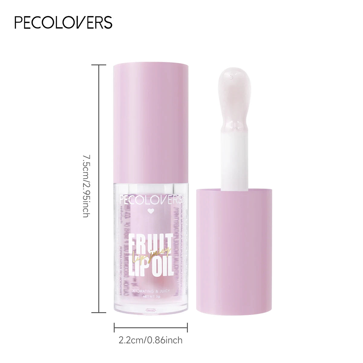 Fruit-Flavored Transparent Moisturizing Glass Lip Oil Plumping Crystal Jelly Lips Gloss Lip Brighten lip Care Makeup Cosmetics