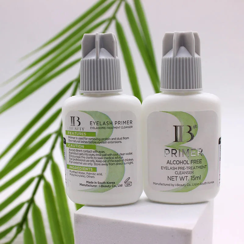 IBeauty Eyelash Primer Coconut Banana Rose Alcohol Free 15ml For False Eyelashes Extension Clear Glue Adhesive Korea Tools