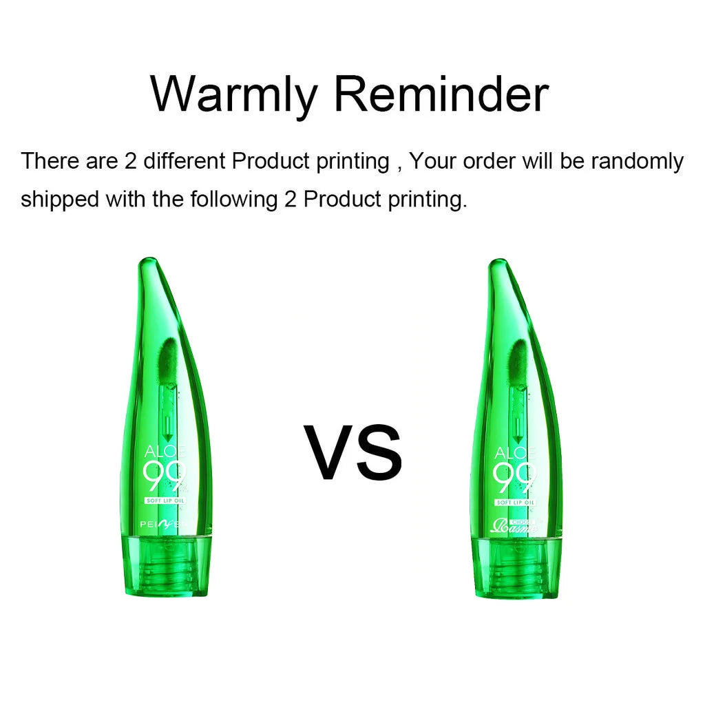 99% Aloe Vera Temperature - changing Lip Balm, Anti - dryness, Long - lasting Moisturizing, Transparent Liquid Lip Care Product