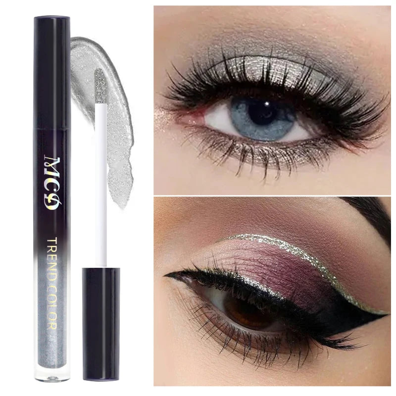 13-Shade Waterproof Liquid Eyeshadow Palette - High Shine  Long-Lasting & Smudge-Proof Makeup Set for Glamourous Looks glitter