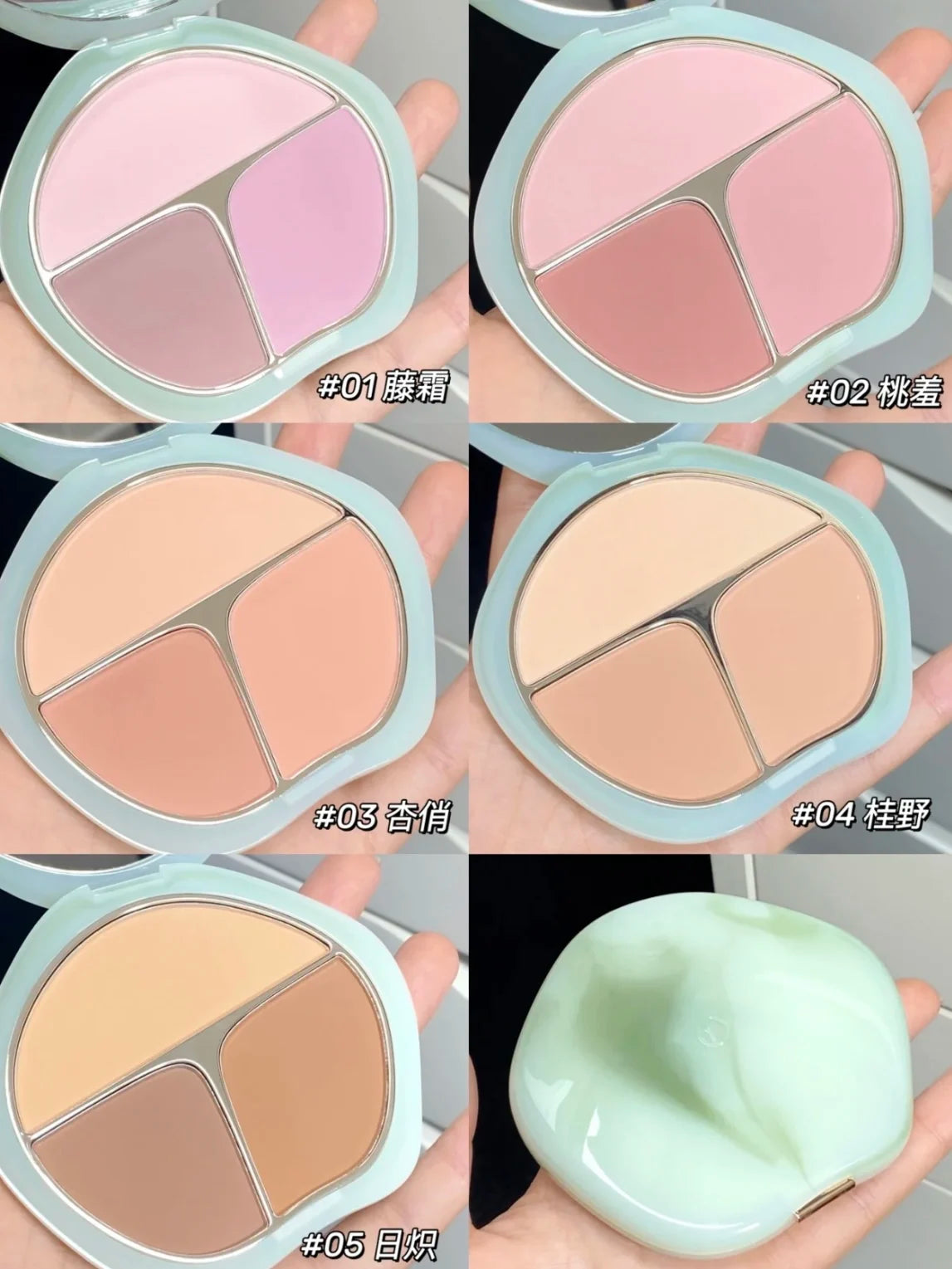 TIMAGE 3 Color Blusher Matte Powder Cheek Blush Natural Brightening  Rouge Plate Expansion Color  Milk Tea