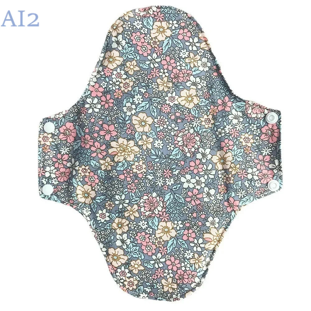 3PCS Sanitary Pads Reusable napkin Pads Washable print Towel Cloth Nursing pad easy to absorb graphene maternity Pads Menstrual